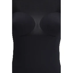 Black Polyamide Cocktail Dress