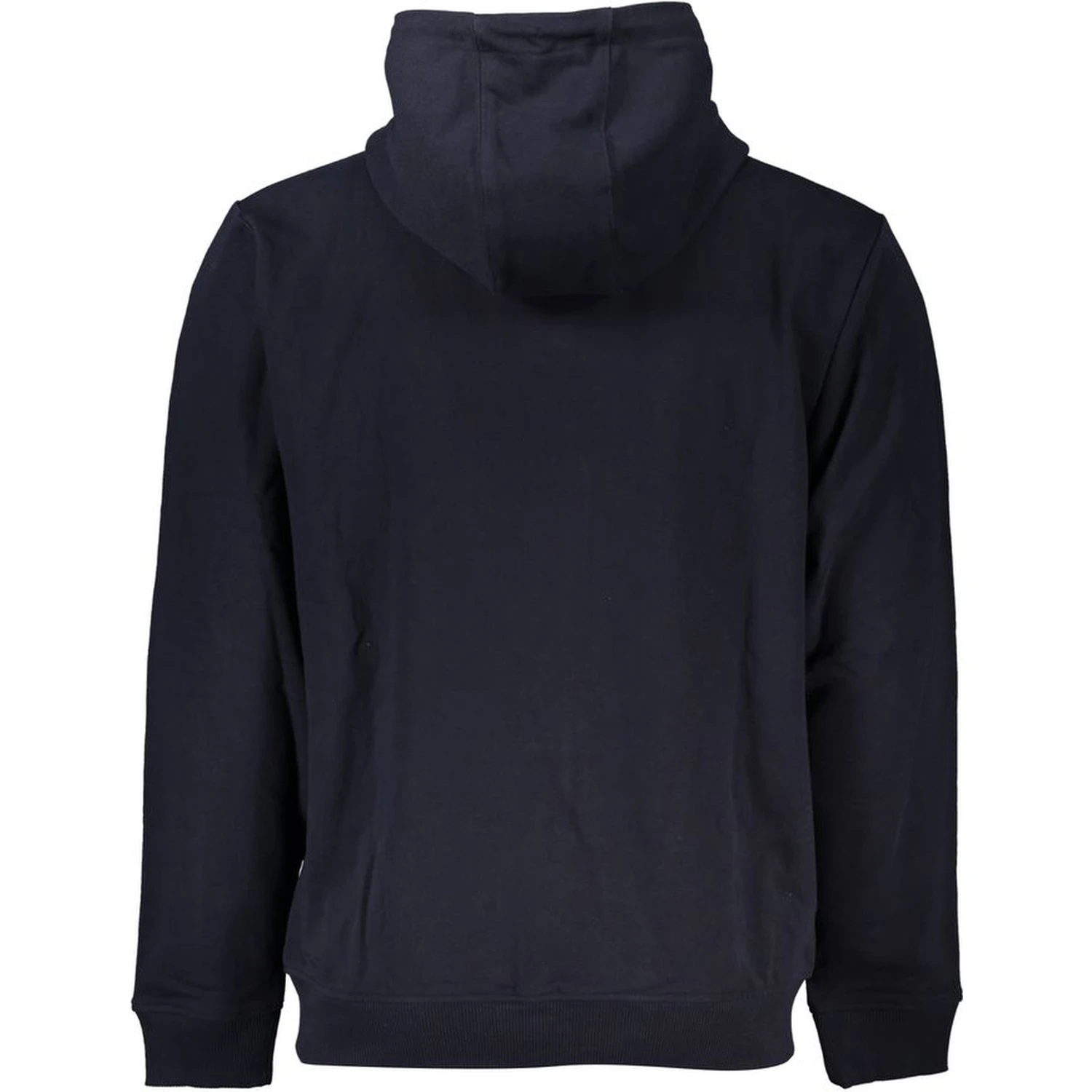 Blue Cotton Men's Hooded Sweatshirt