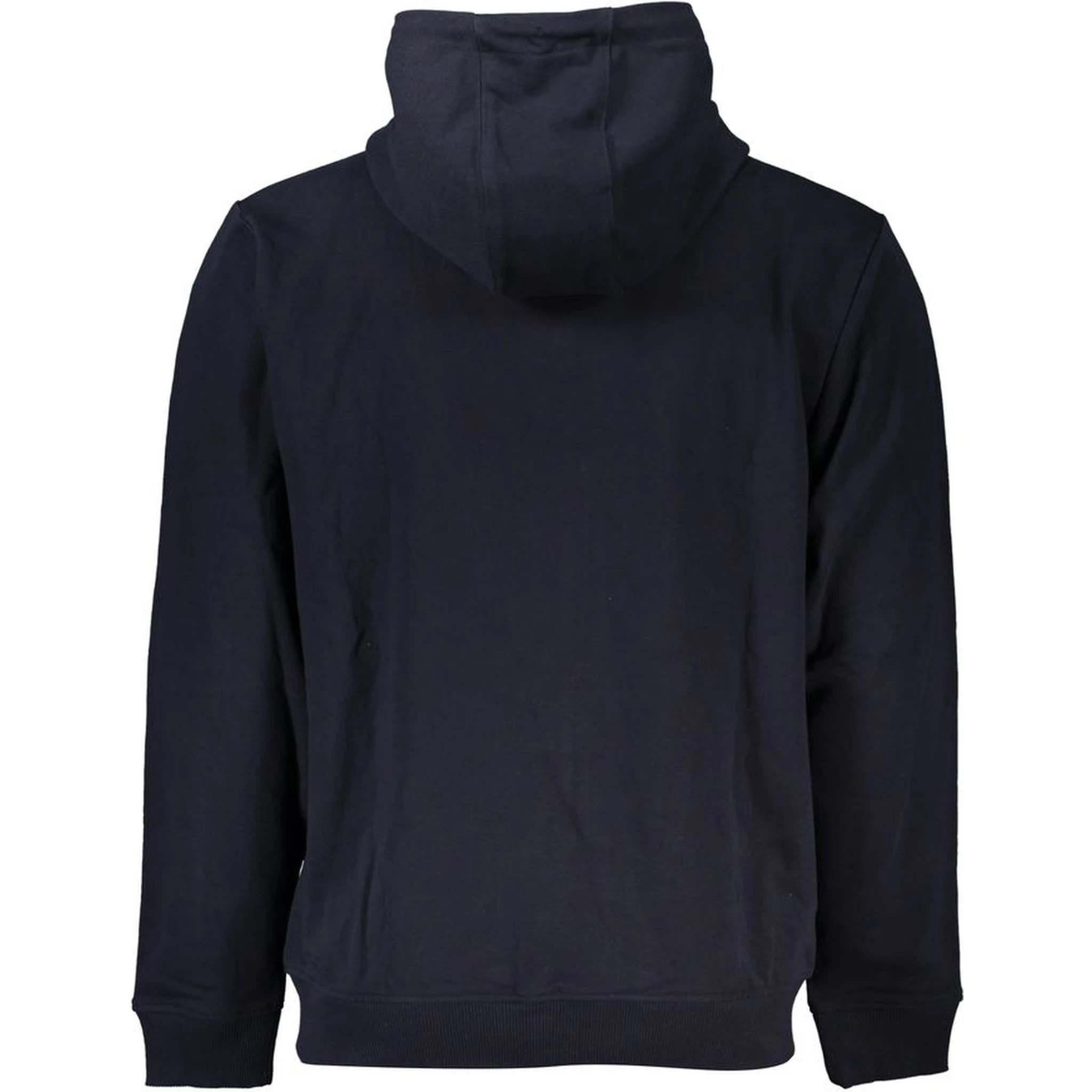 Blue Cotton Men's Hooded Sweatshirt