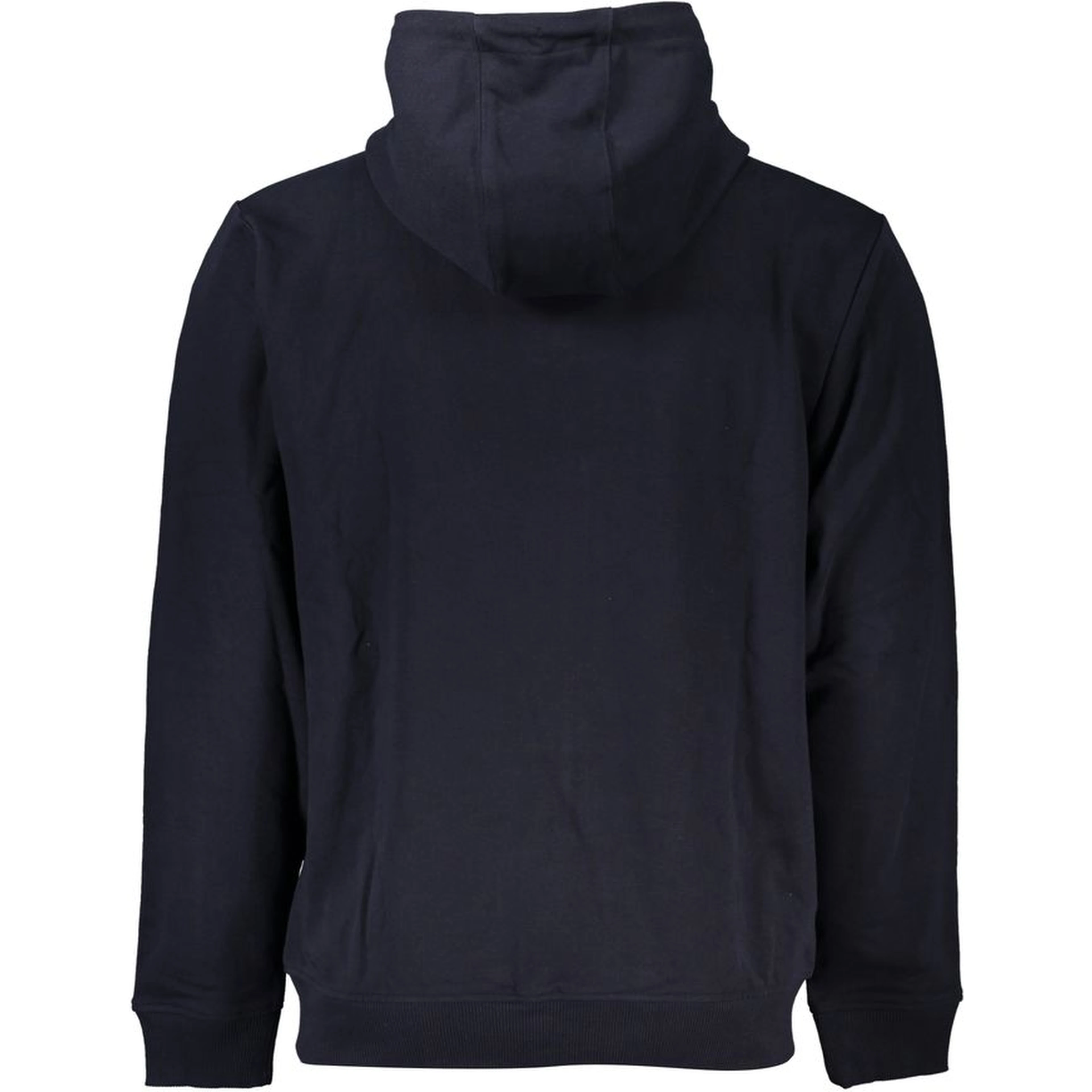 Blue Cotton Men's Hooded Sweatshirt