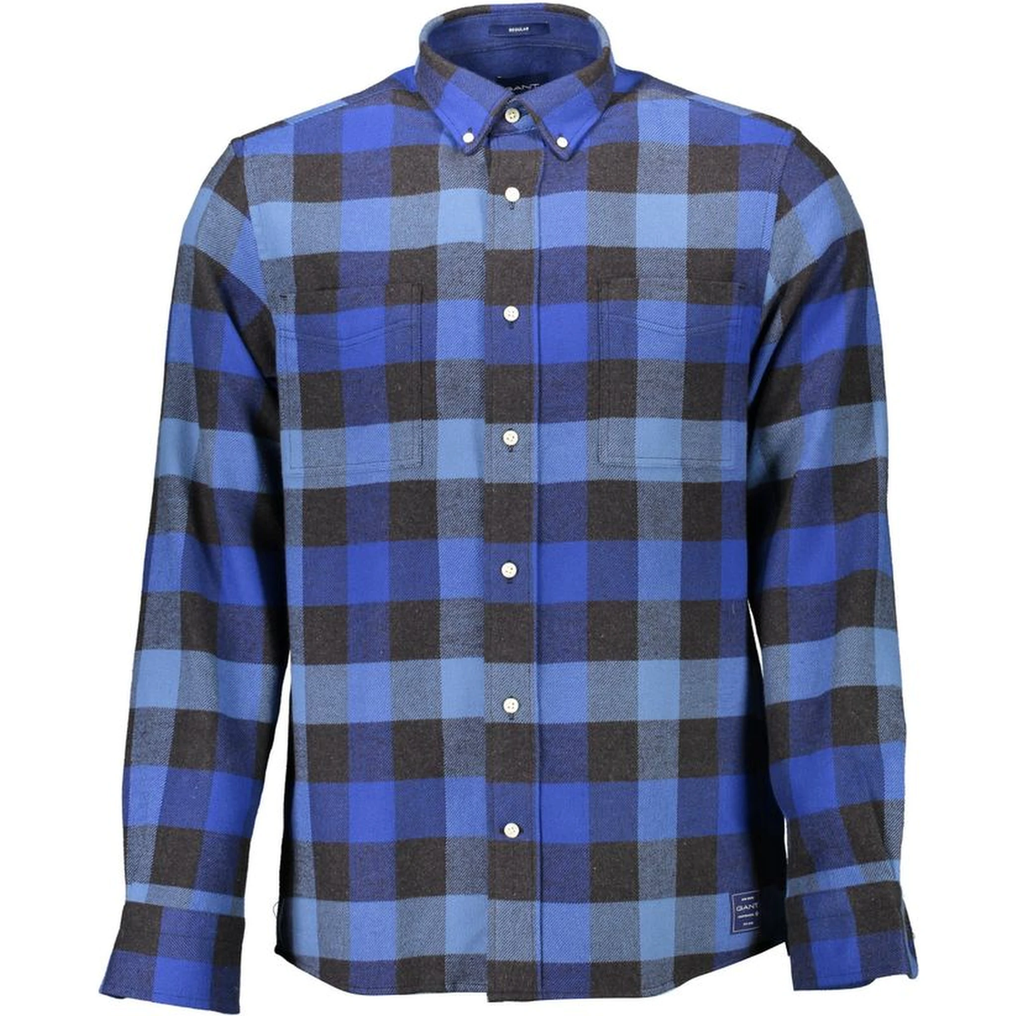 Blue Cotton Men's Shirt