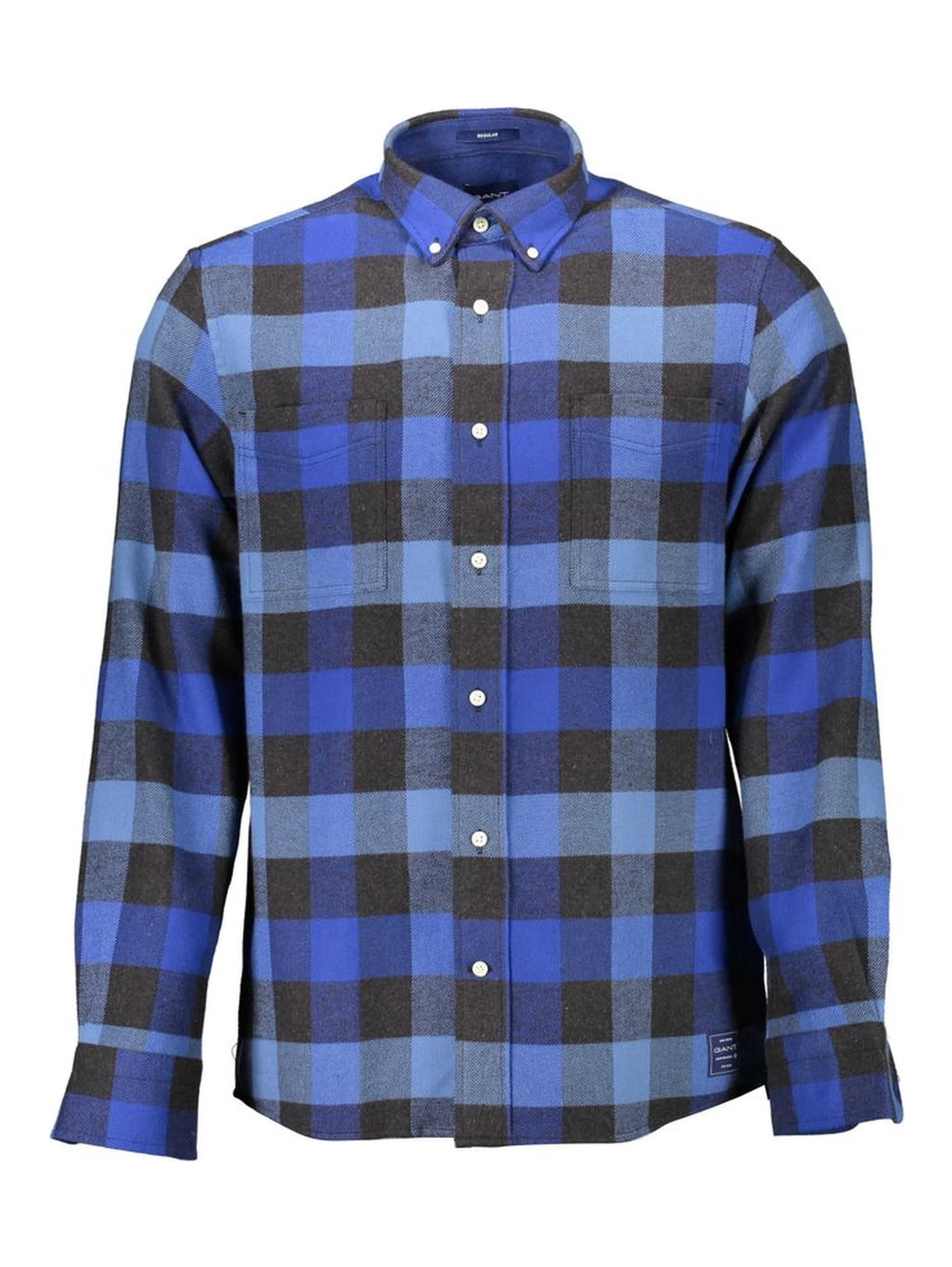 Blue Cotton Men's Shirt