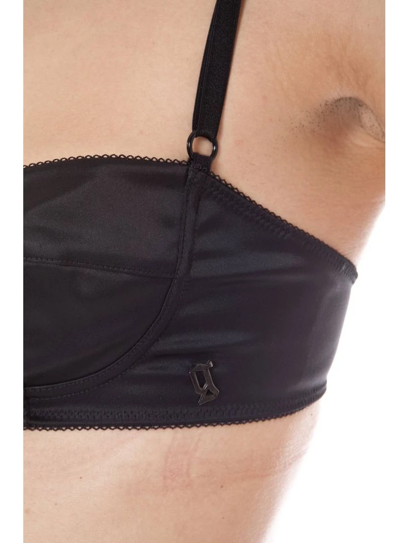 حمالة صدر نسائية من الأسيتات الأسود