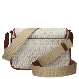 Beige Fabric Crossbody Bag
