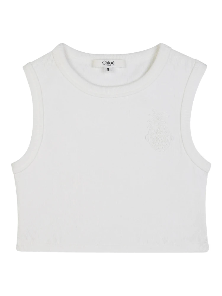 بلوزة كلوي البيضاء