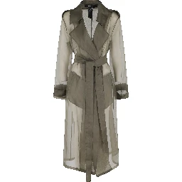 معطف ترنش من حرير الأورجانزا