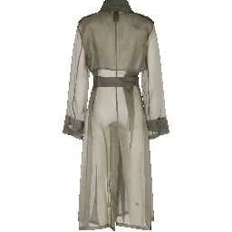 معطف ترنش من حرير الأورجانزا