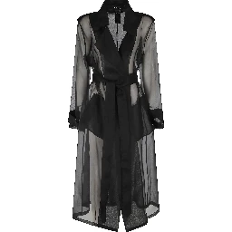 معطف ترنش من حرير الأورجانزا