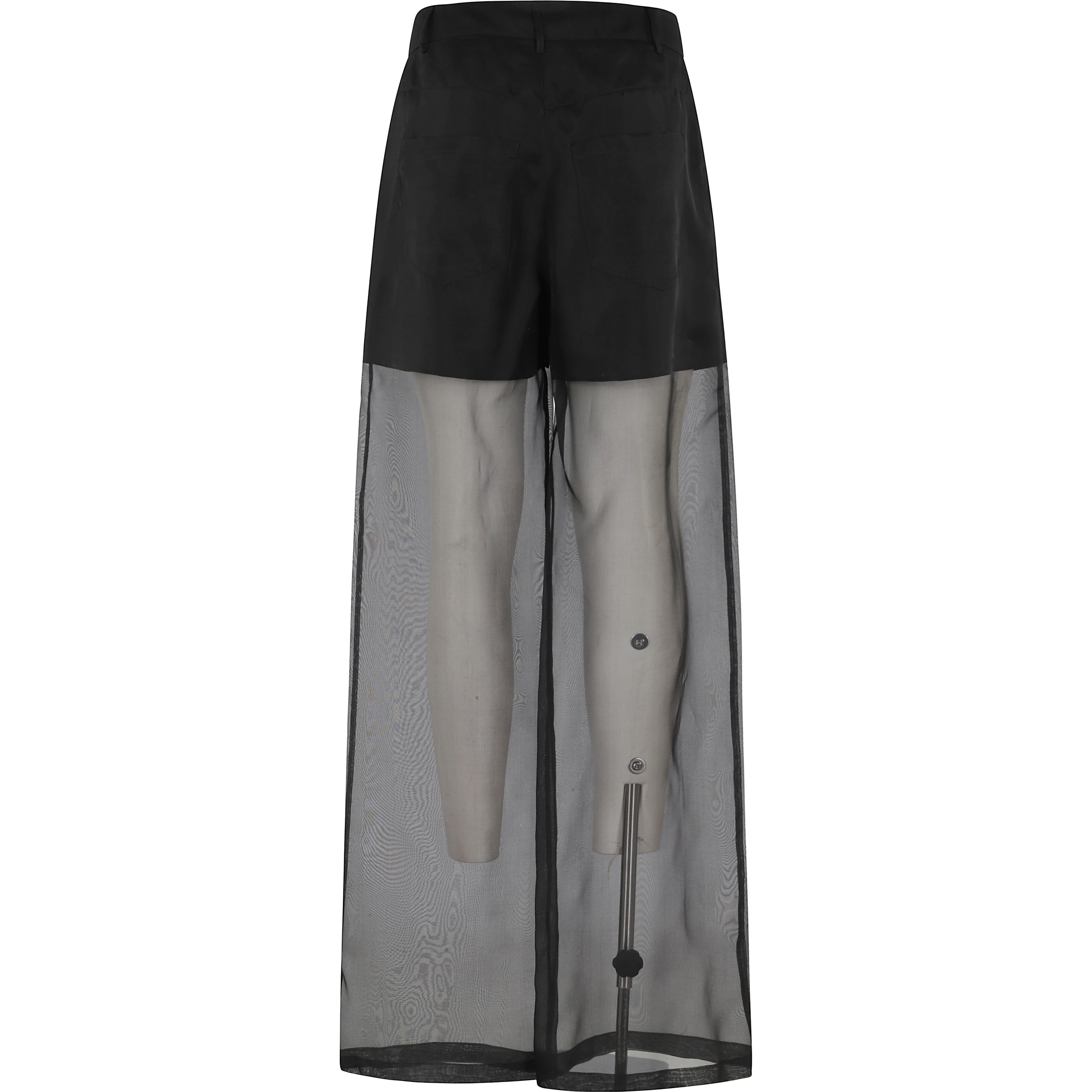 PANTALONE 5 TASCHE IN ORGANZA DI SETA
