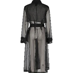 معطف ترنش من حرير الأورجانزا