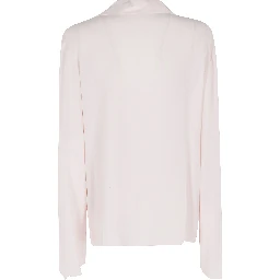 BLUSA SCOLLO V MANICHE APERTE  CREPE DE CHINE