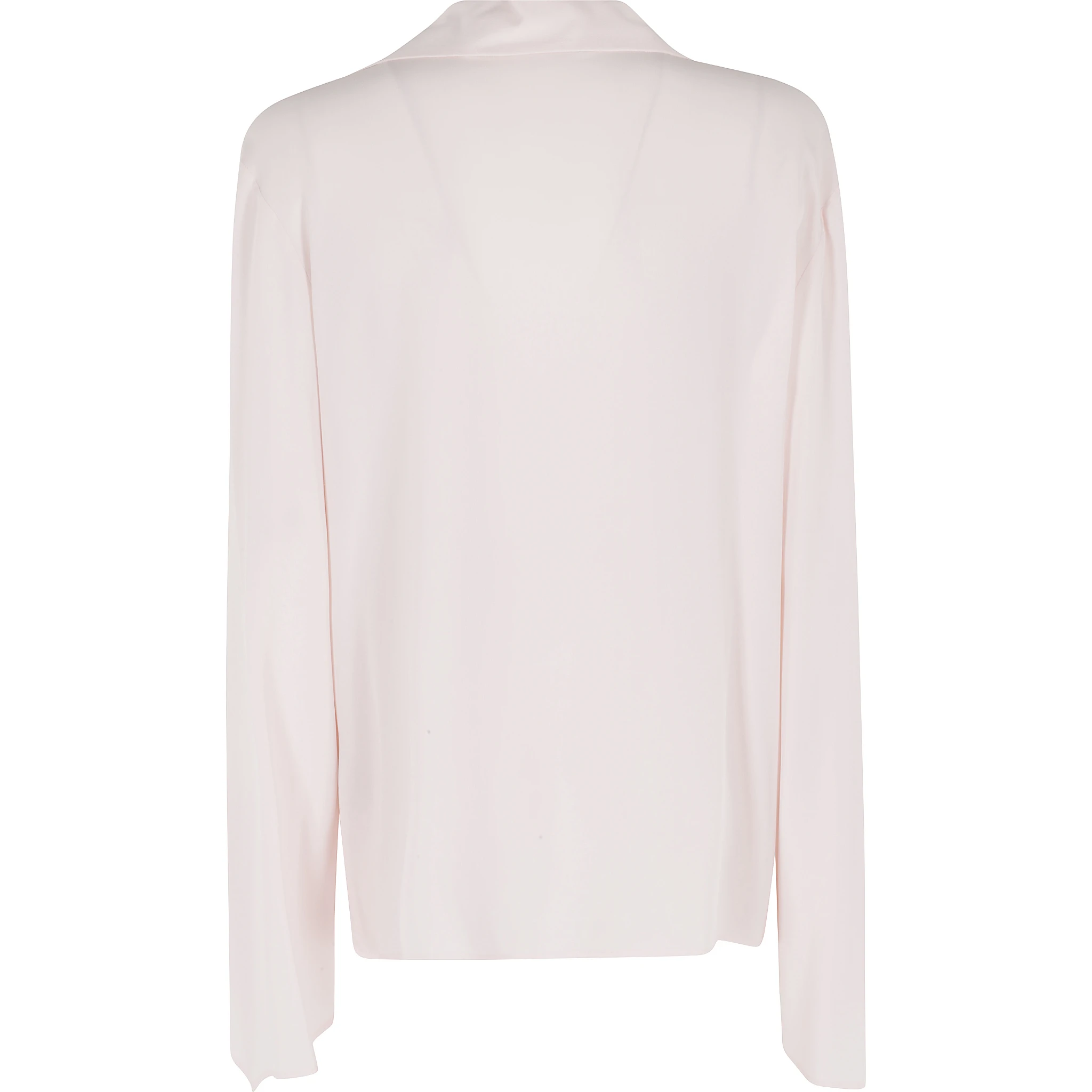 BLUSA SCOLLO V MANICHE APERTE  CREPE DE CHINE