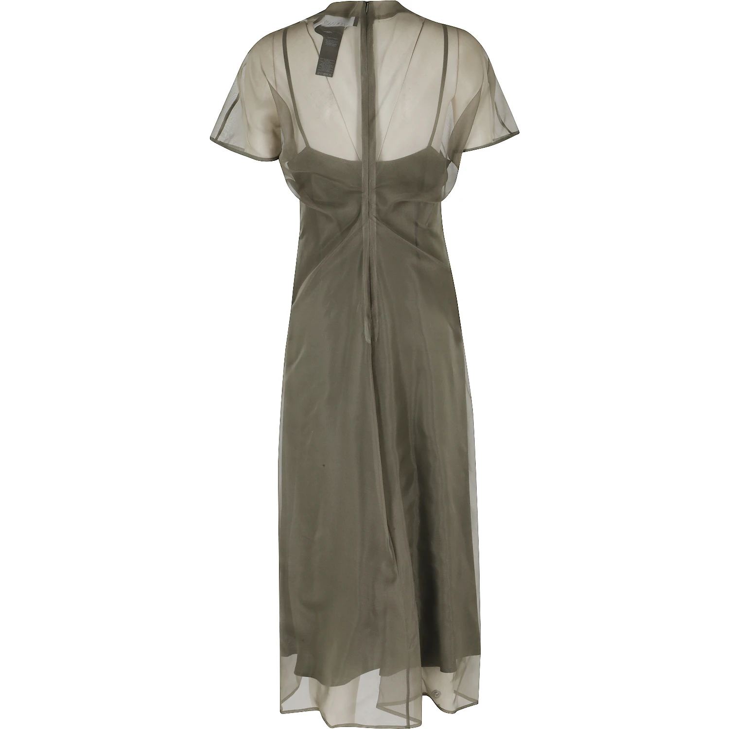ABITO IN ORGANZA DI SETA CON SOTTOVESTE