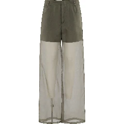 PANTALONE 5 TASCHE IN ORGANZA DI SETA