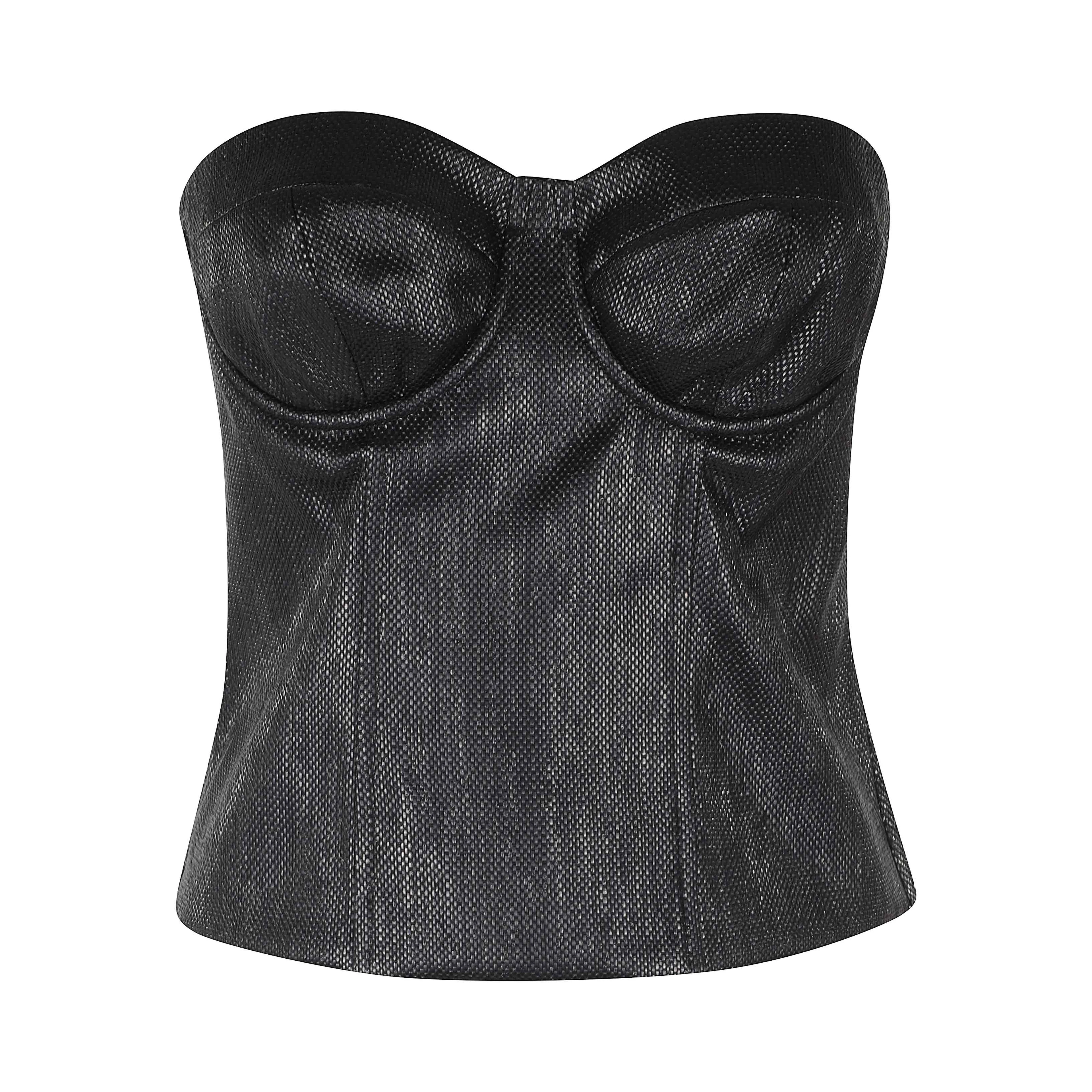 TOP BUSTIER RAFIA
