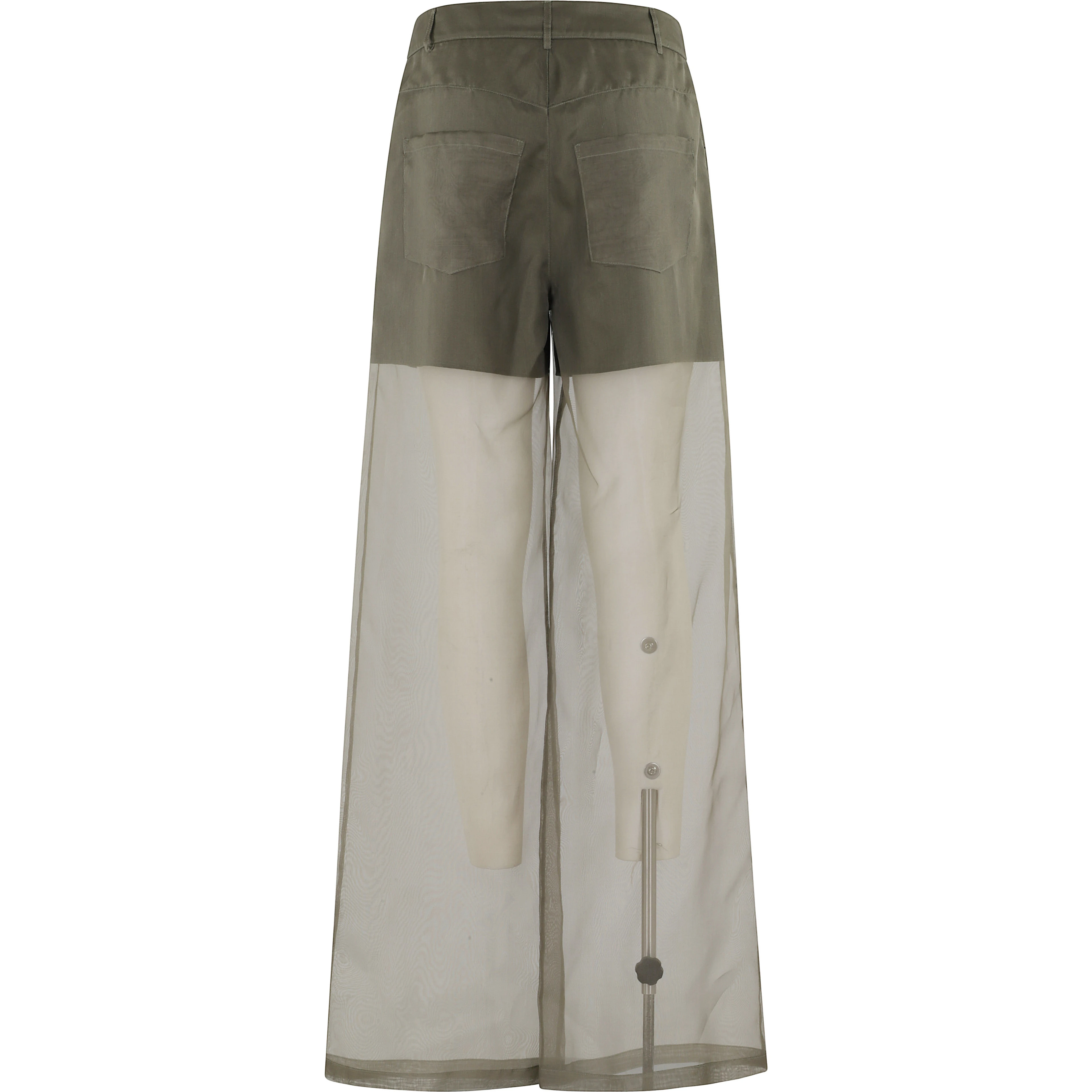 PANTALONE 5 TASCHE IN ORGANZA DI SETA