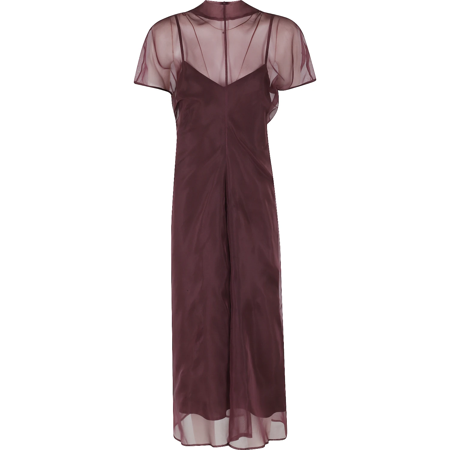 ABITO IN ORGANZA DI SETA CON SOTTOVESTE