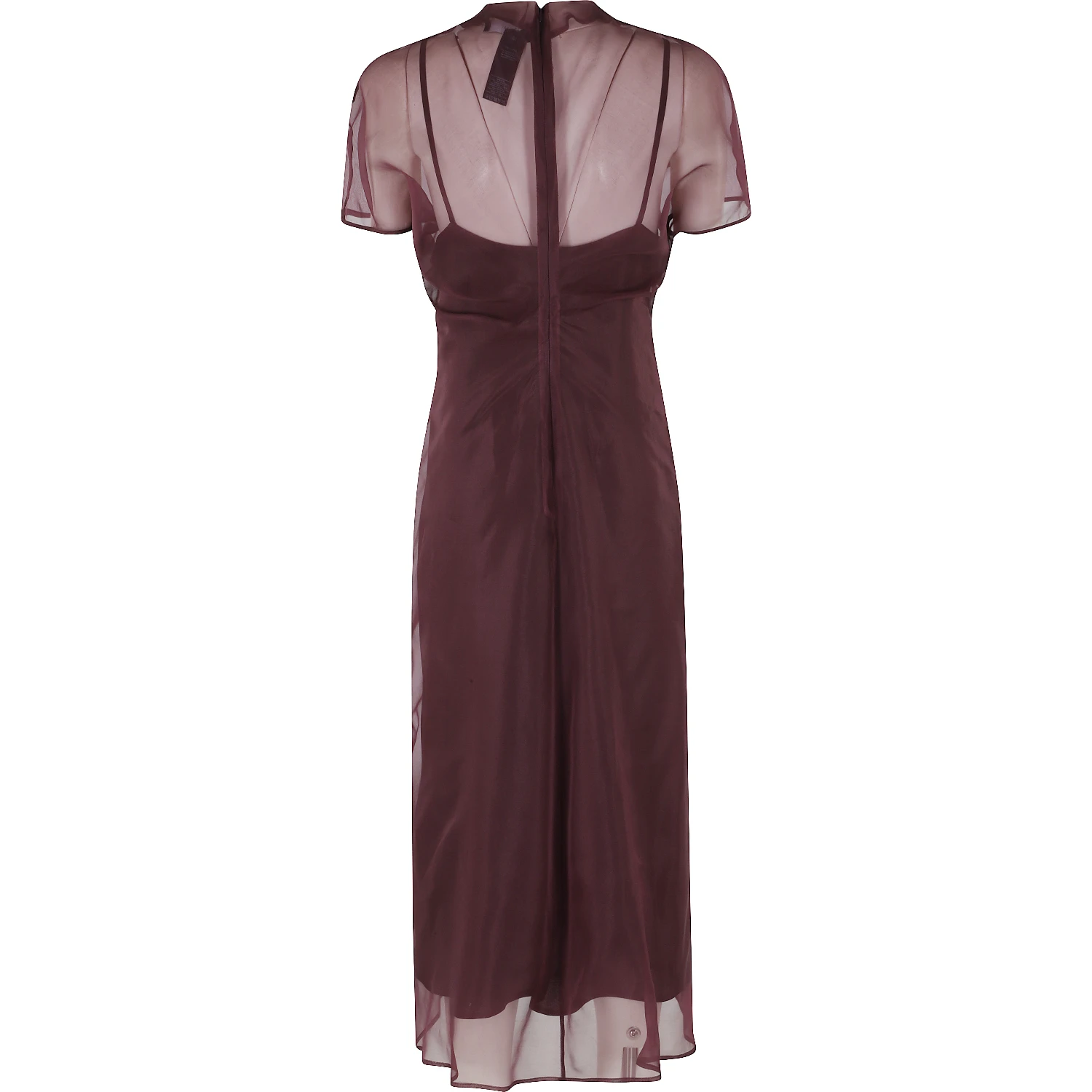 ABITO IN ORGANZA DI SETA CON SOTTOVESTE