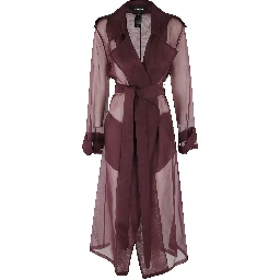 معطف ترنش من حرير الأورجانزا