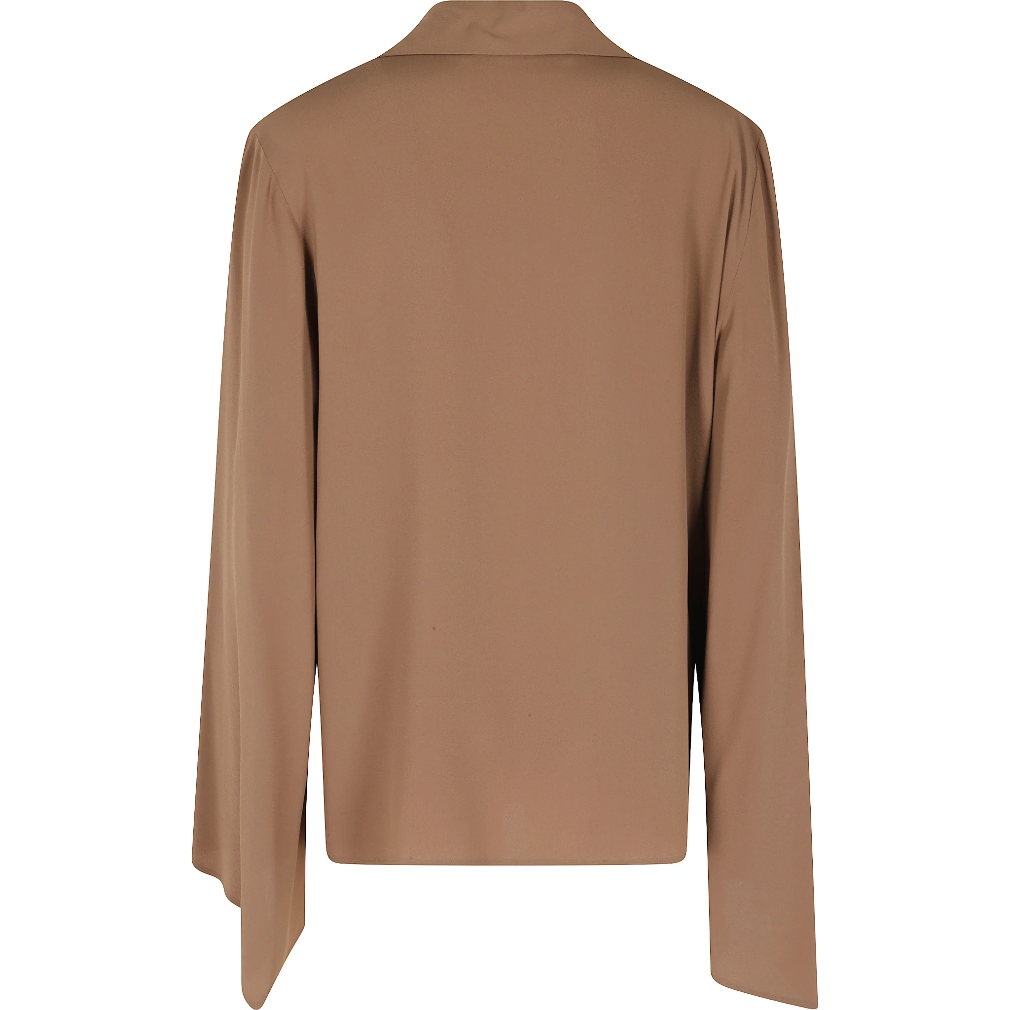 BLUSA SCOLLO V MANICHE APERTE  CREPE DE CHINE