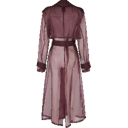 معطف ترنش من حرير الأورجانزا