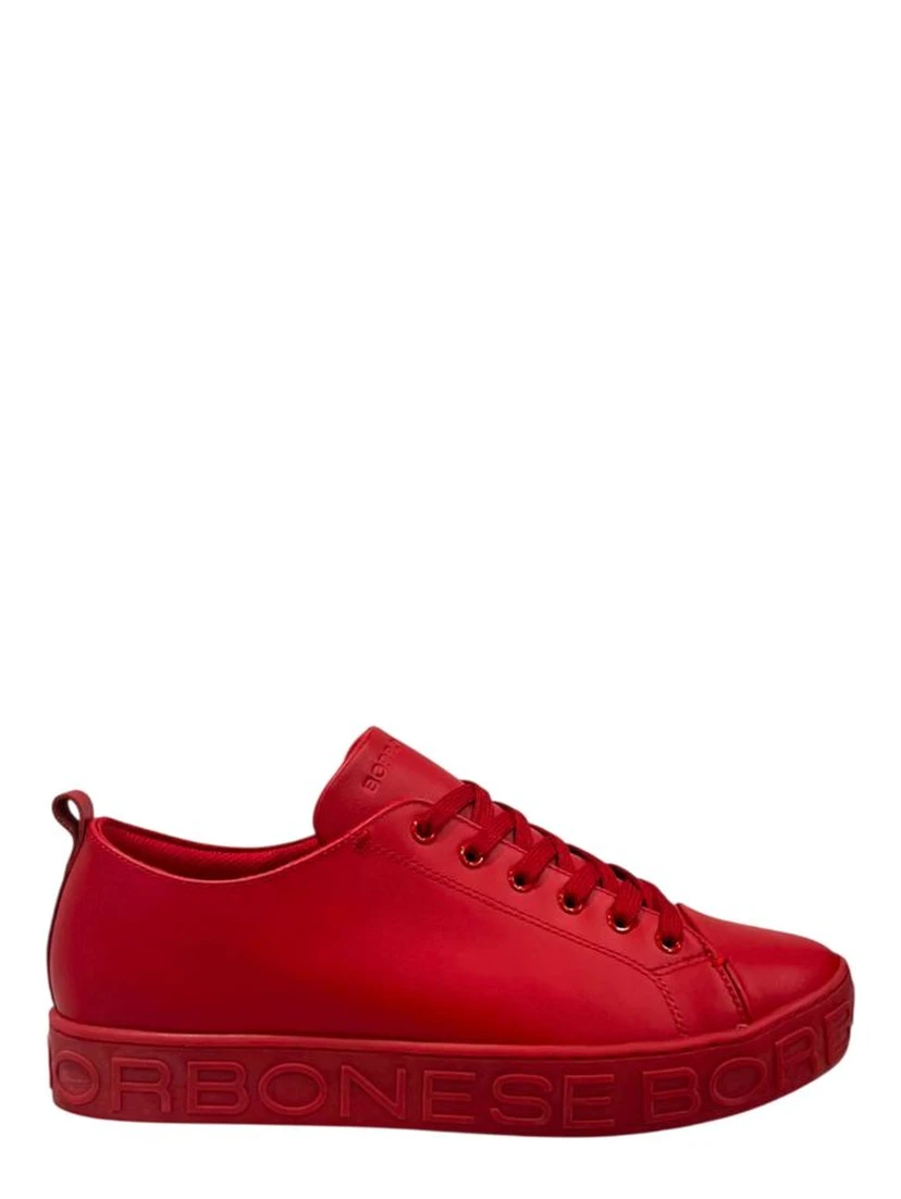 Red Leather Men Sneaker