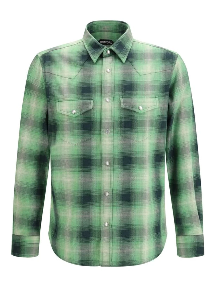 Bicolor Cotton Pattern Shirt