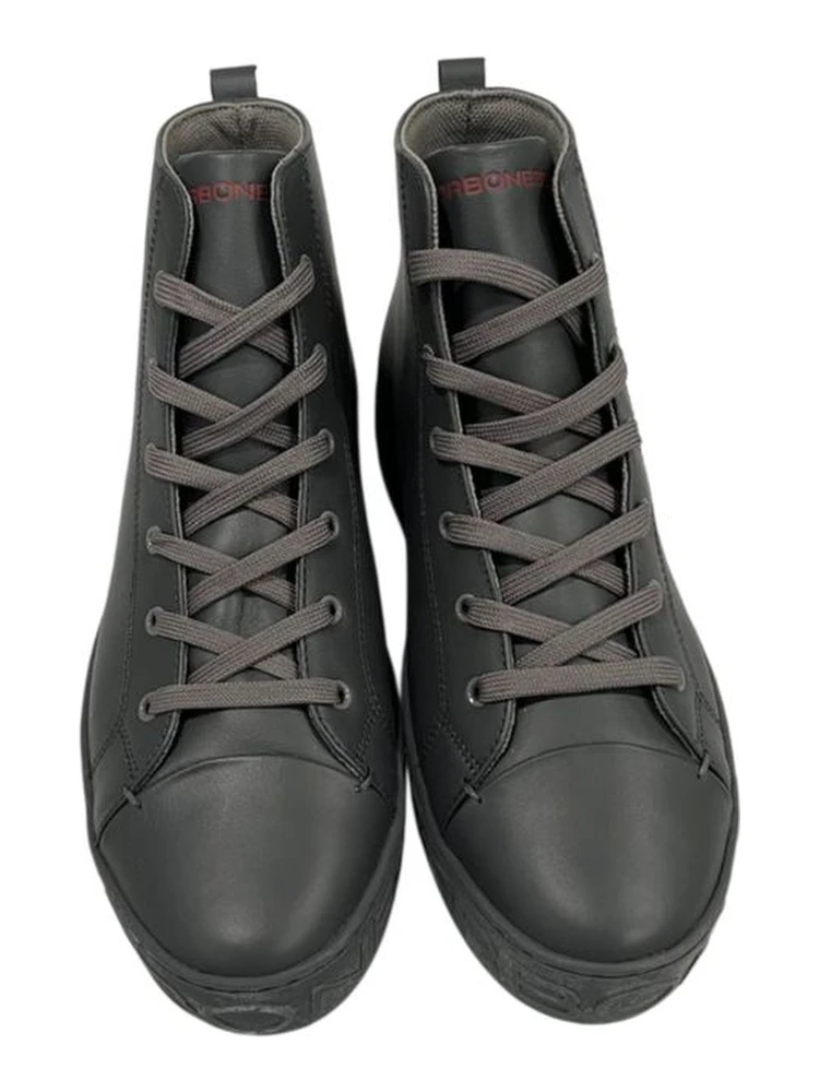 Grey Genuine Leather Men Sneaker alternative