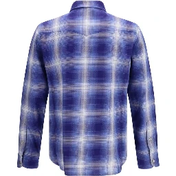 Blue Cotton Pattern Shirt