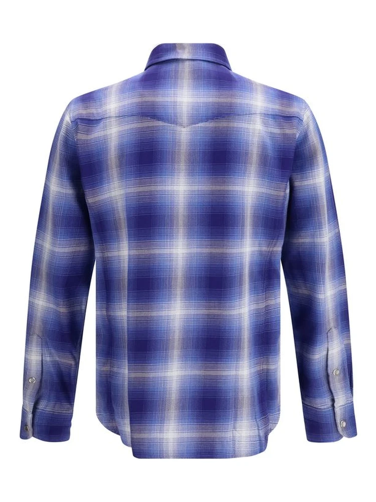 Blue Cotton Pattern Shirt alternative