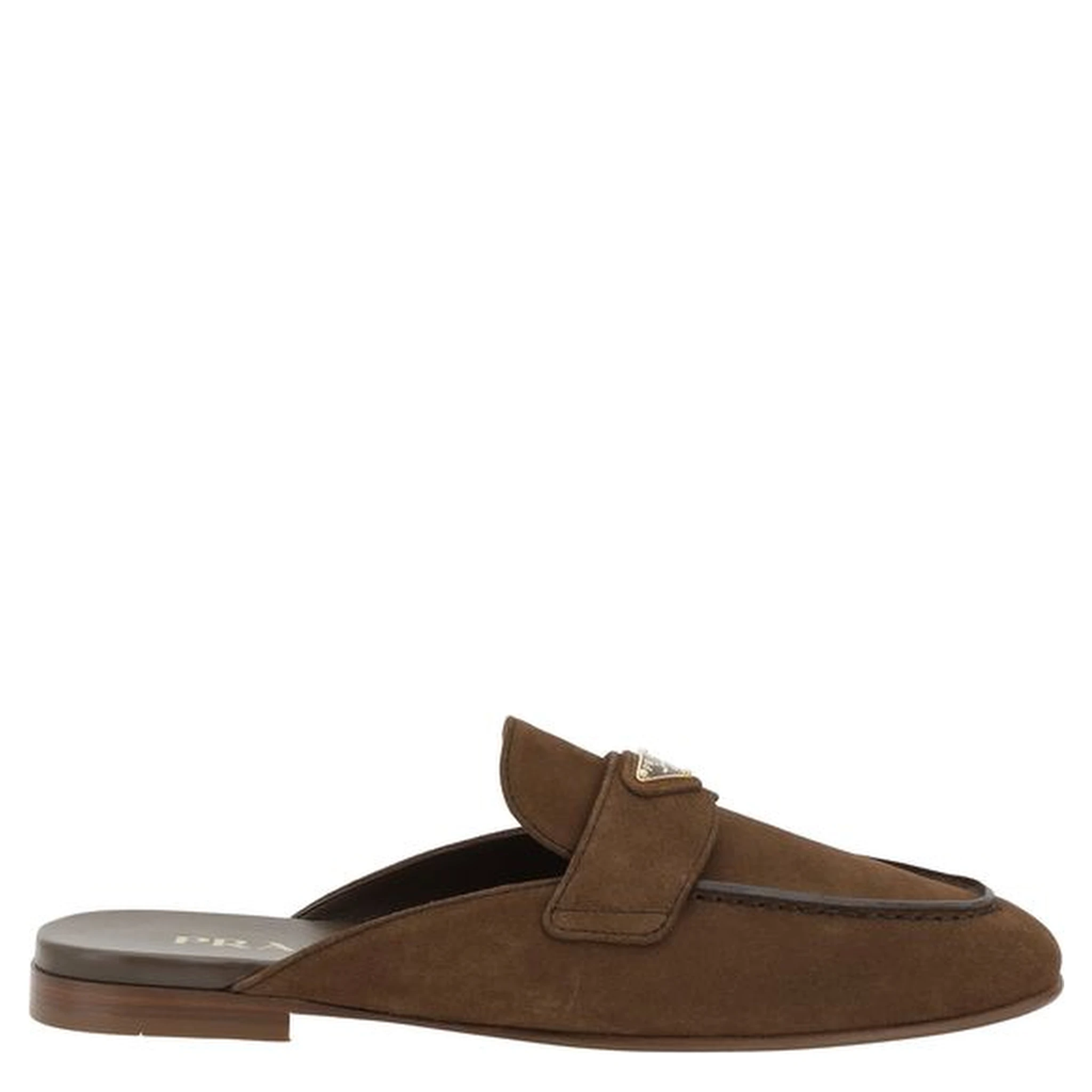 Brown Calf Leather Bos Taurus Mules