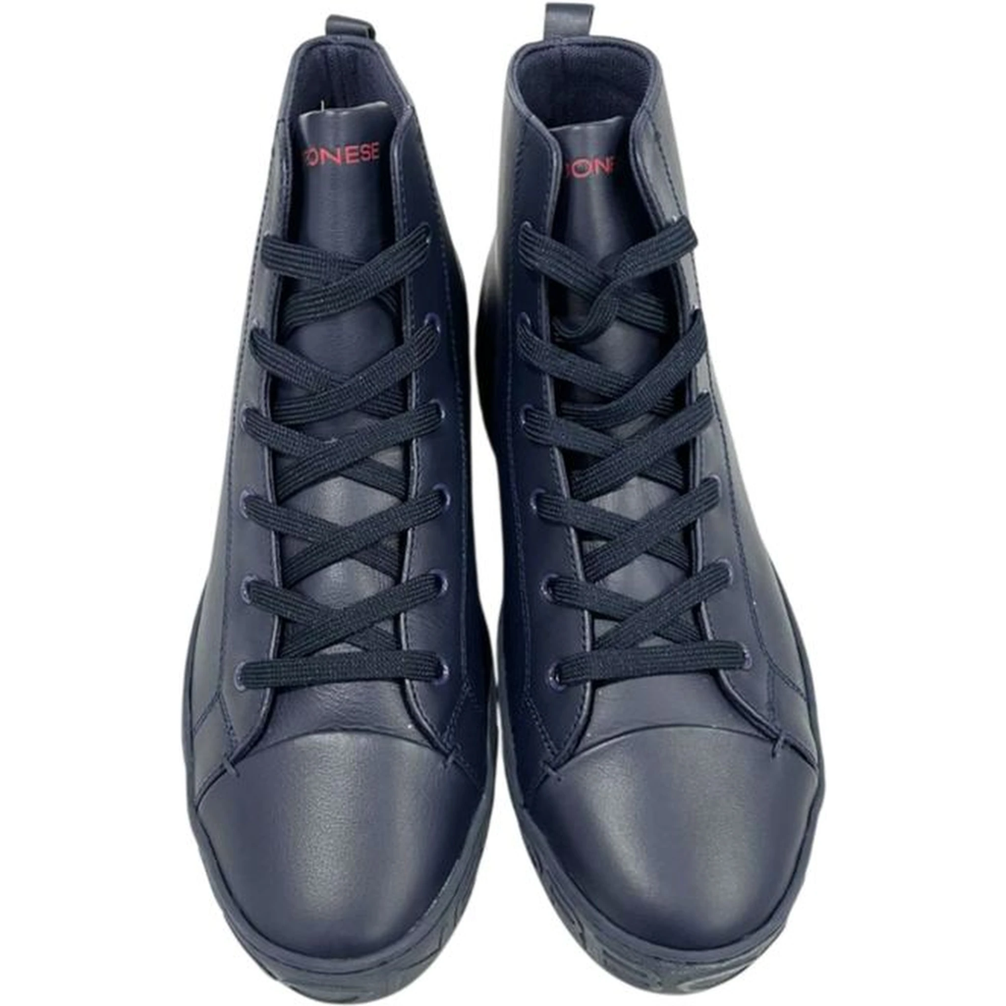 Blue Genuine Leather Men Sneaker