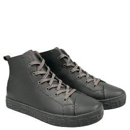 Grey Genuine Leather Men Sneaker
