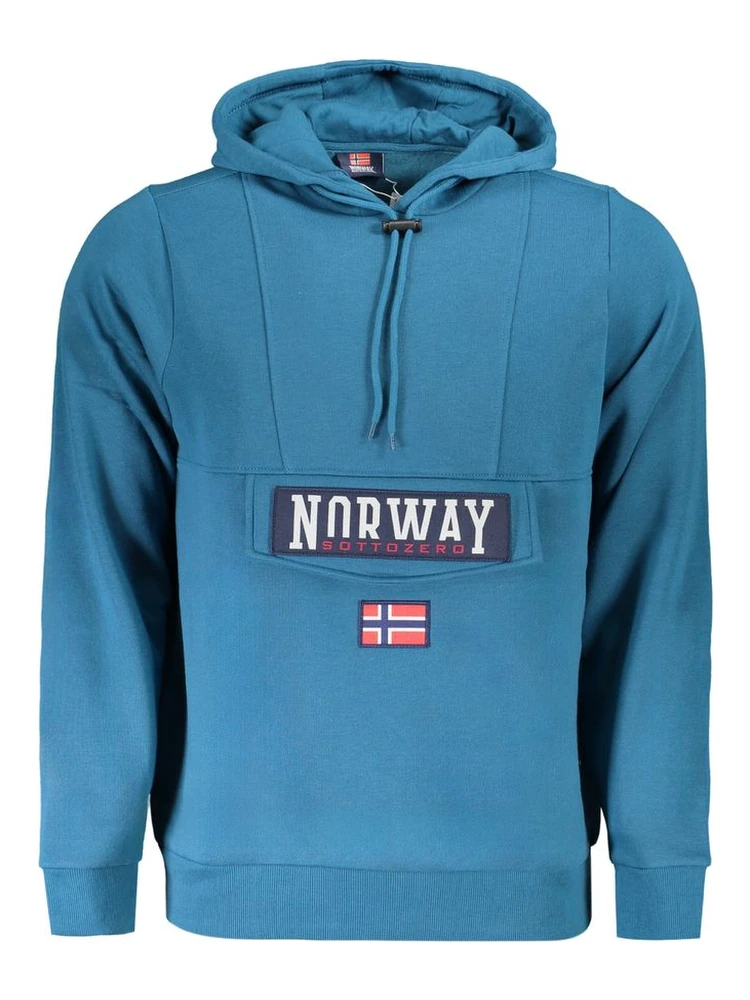Blu Cotton Men Sweatshirt