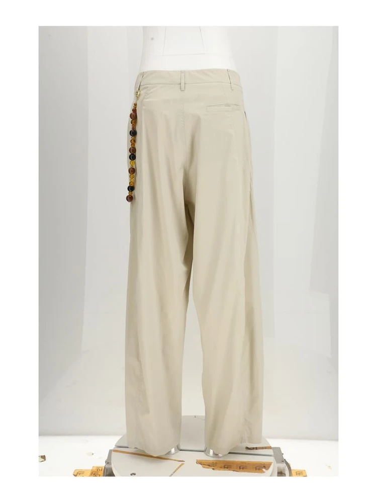 Beige Cotton Casual Pants alternative