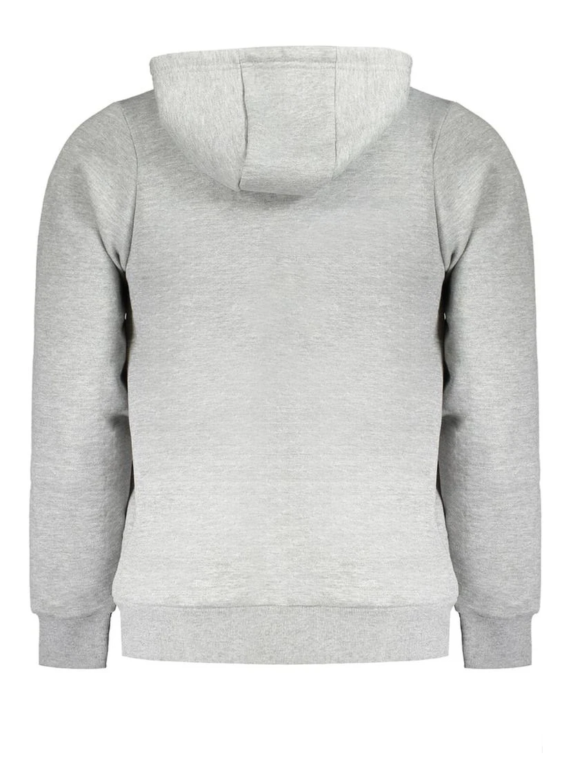 Grigio Cotton Male Sweatshirt with Hood