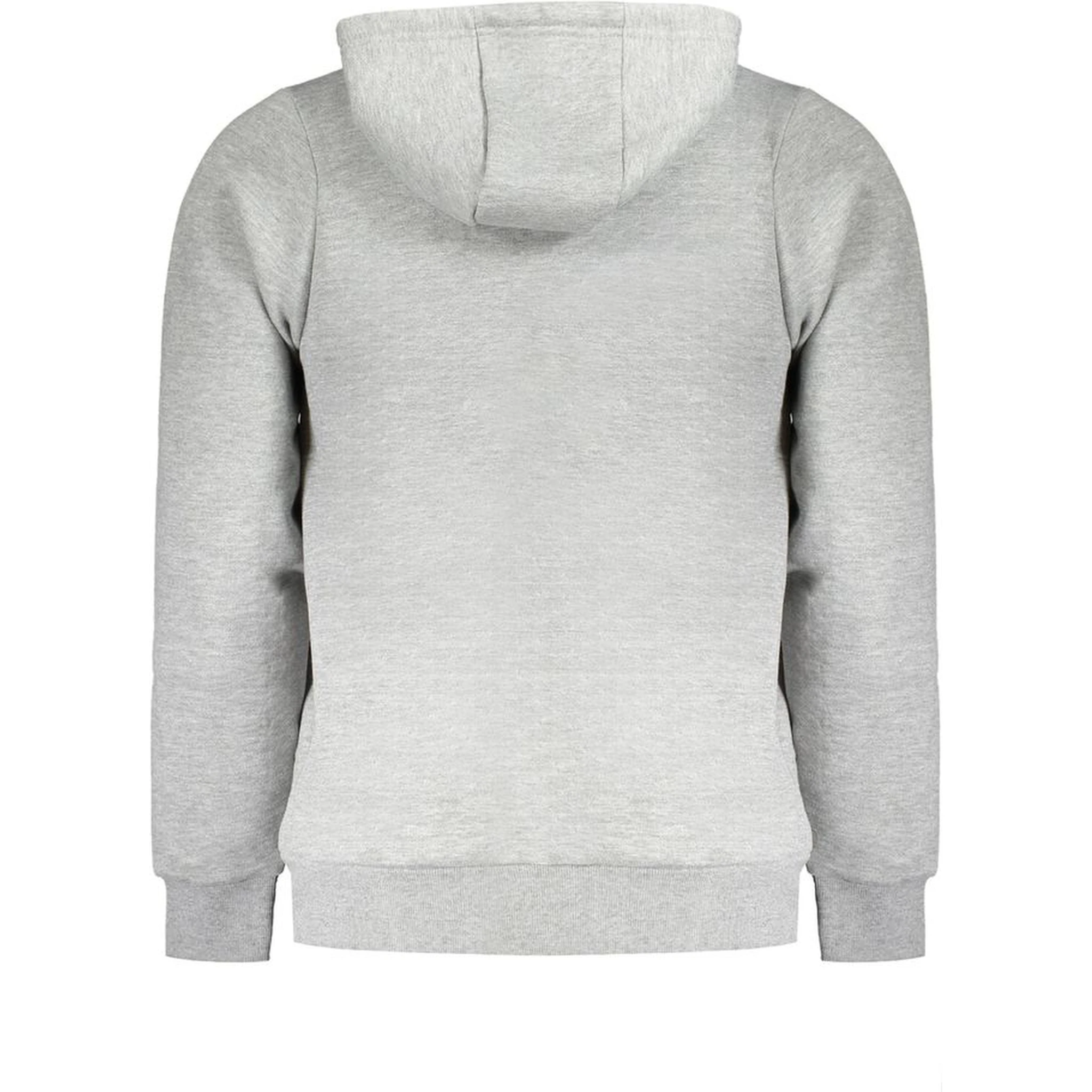 Grigio Cotton Male Sweatshirt with Hood
