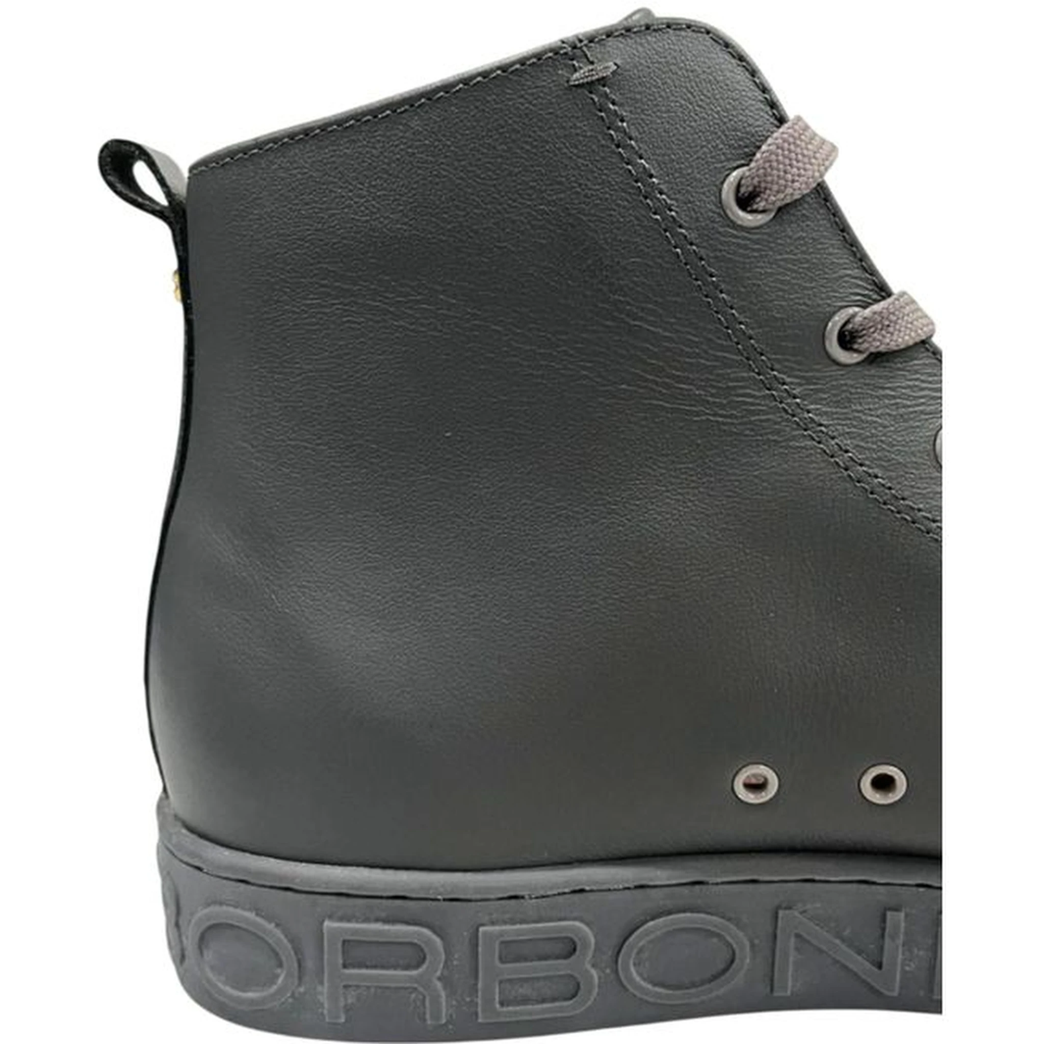 Grey Genuine Leather Men Sneaker