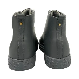 Grey Genuine Leather Men Sneaker