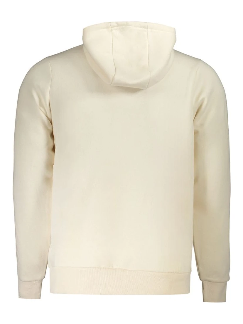 Beige Cotton Men's Sweatshirt Hoodie