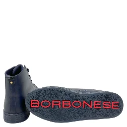 Blue Genuine Leather Men Sneaker