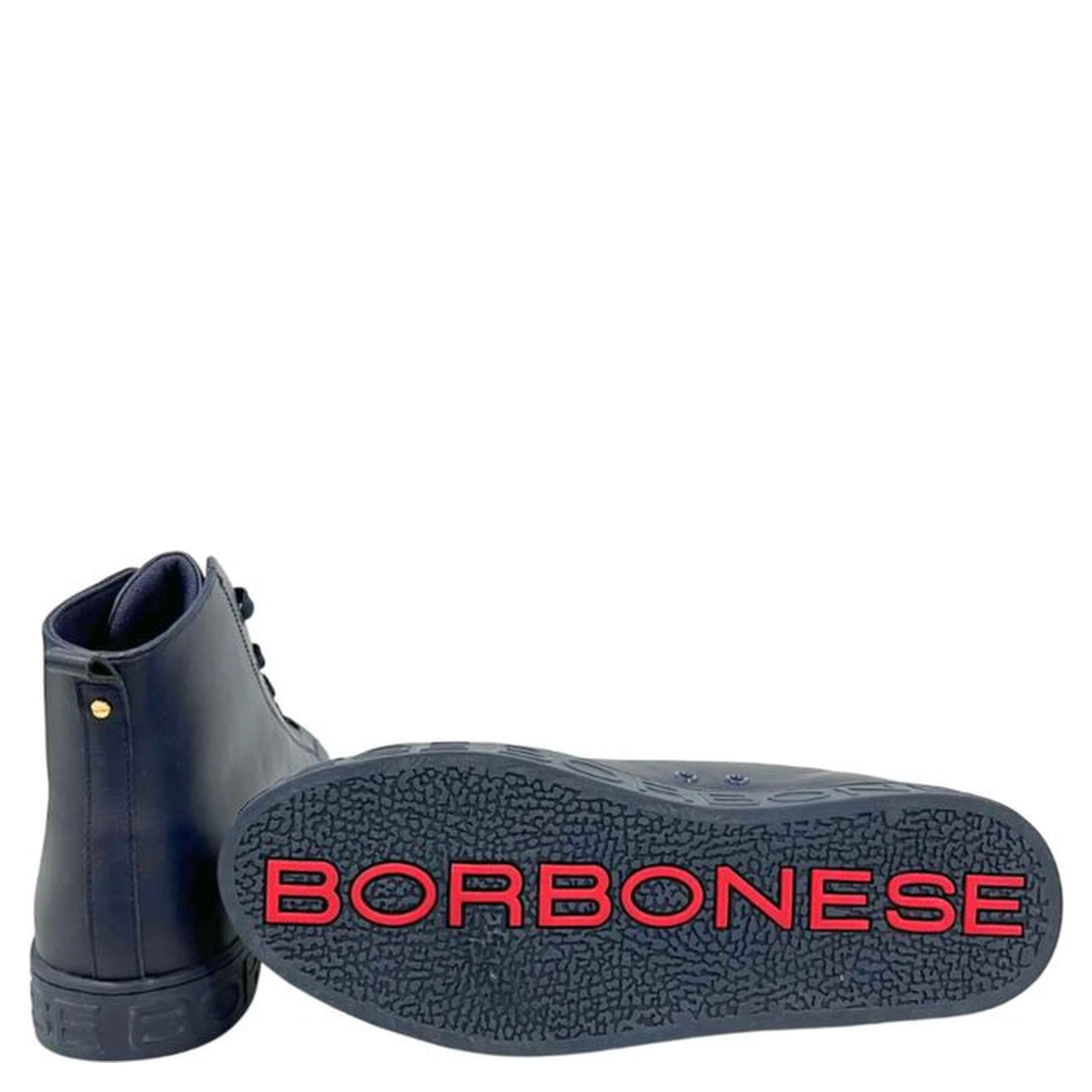 Blue Genuine Leather Men Sneaker