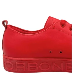 Red Leather Men Sneaker