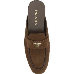 Brown Calf Leather Bos Taurus Mules