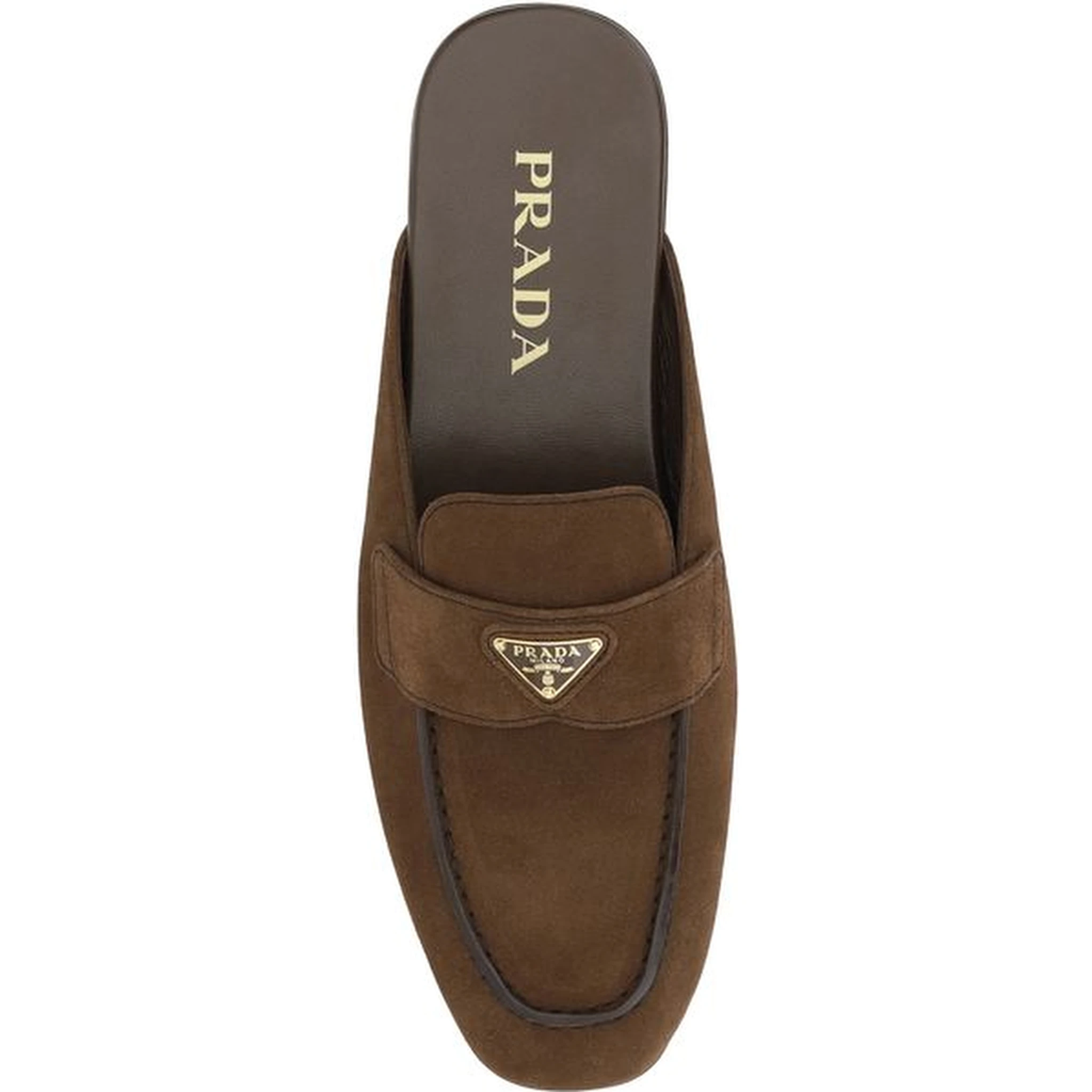 Brown Calf Leather Bos Taurus Mules