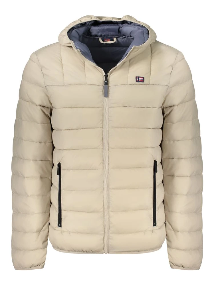 Beige Polyamide Men Jacket