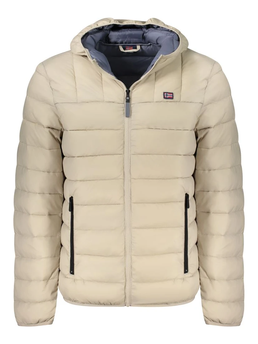 Beige Polyamide Men Jacket