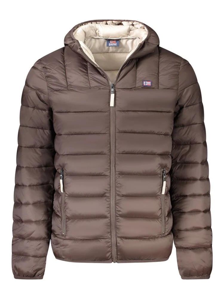 Marrone Poliammide Men's Jacket