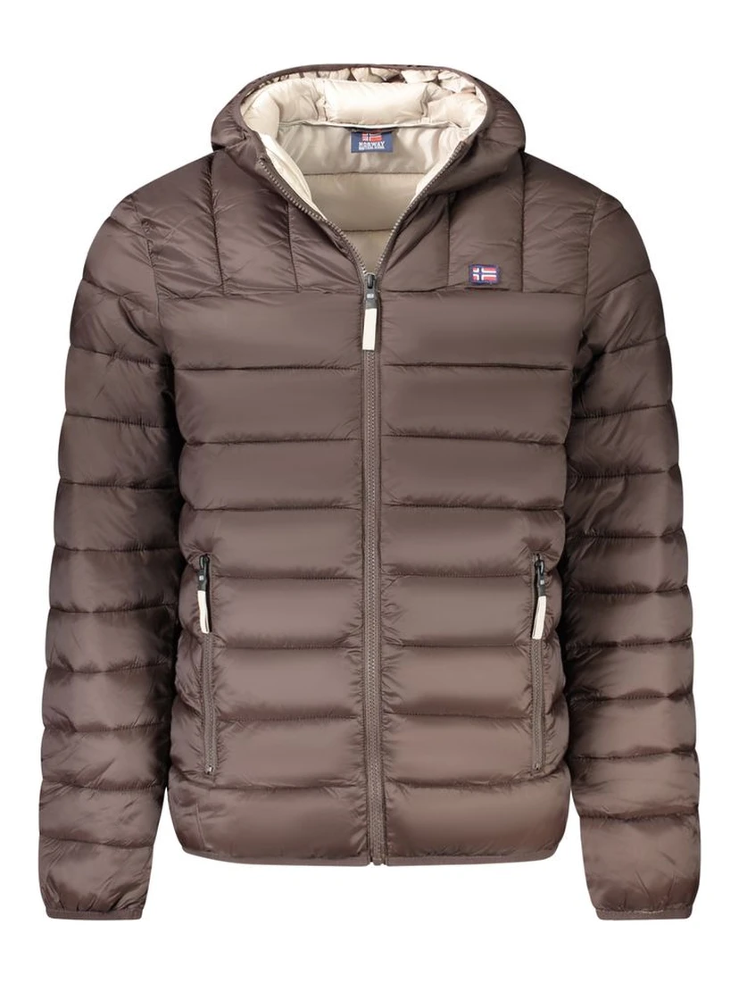 Marrone Poliammide Men's Jacket