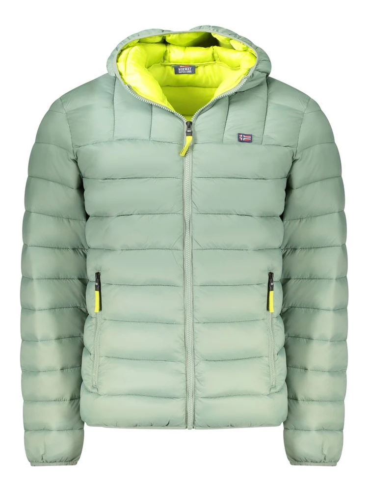 Green Polyamide Men Jacket